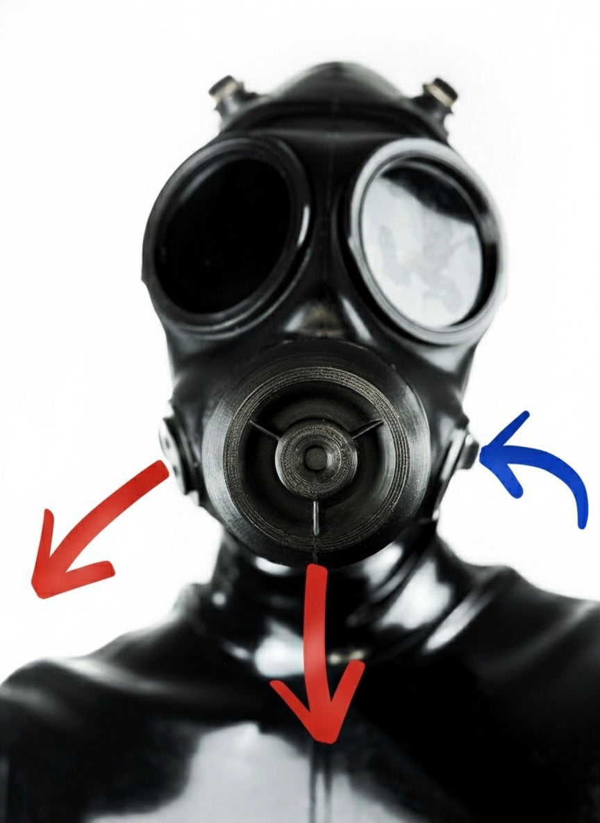 DroneHole PRO with Hood - Gasmask with pleasure module