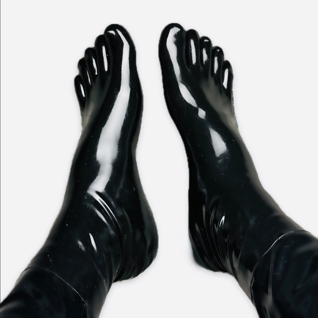 Latex Toe Socks