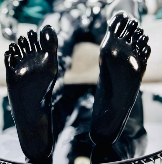 Latex Toe Socks